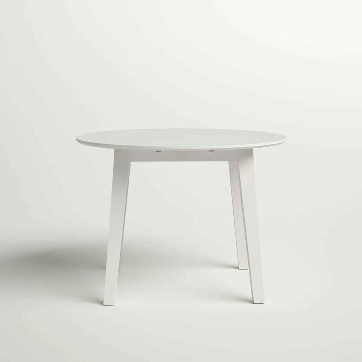 Chaffin Extendable Round Solid Wood Dining Table