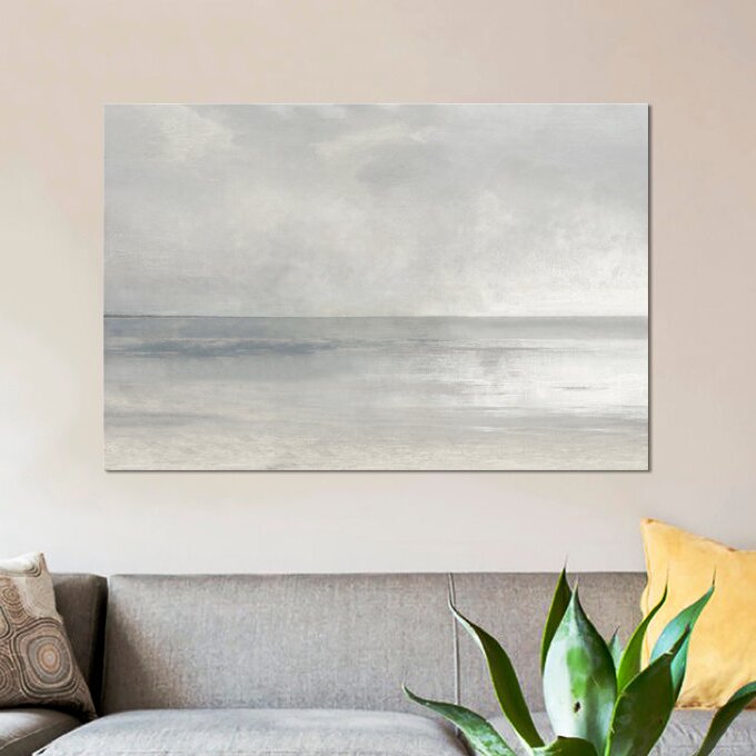 Pastel Seascape II by Christy Mckee Wrapped Canvas Unframed-40"x60"