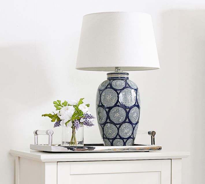 Langley Ceramic Pattern Lamp