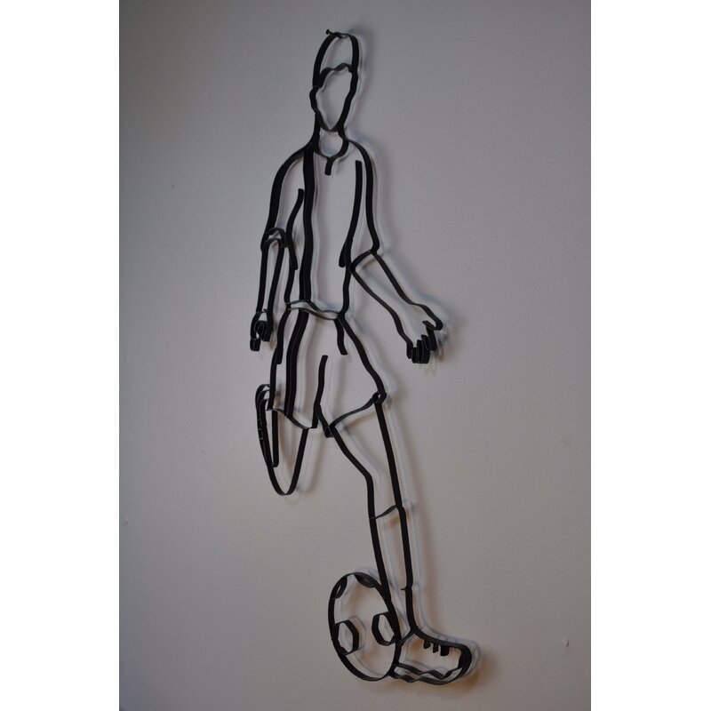 Male Soccer Player Wall Decor