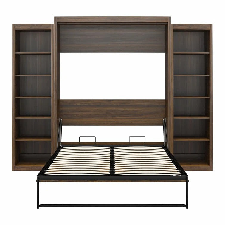 Wexford Murphy Bed with Side Storage Bookcases