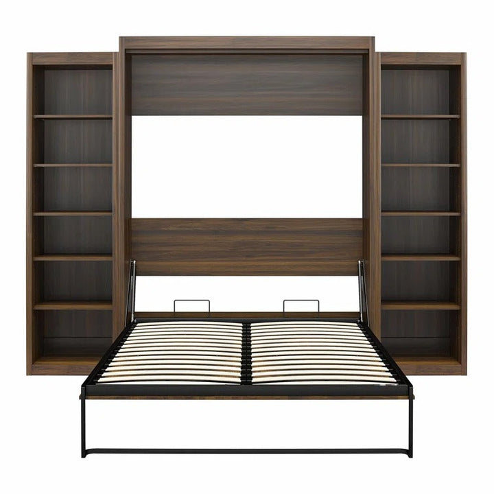 Wexford Murphy Bed with Side Storage Bookcases