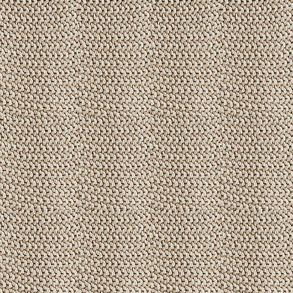 Organic Cotton Sand Beige Chunky Knit Bed Throw Blanket