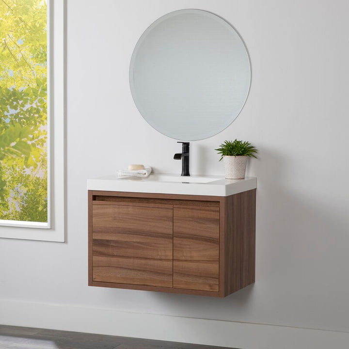 Rachal Wall Mounted Single Bathroom Vanity Set