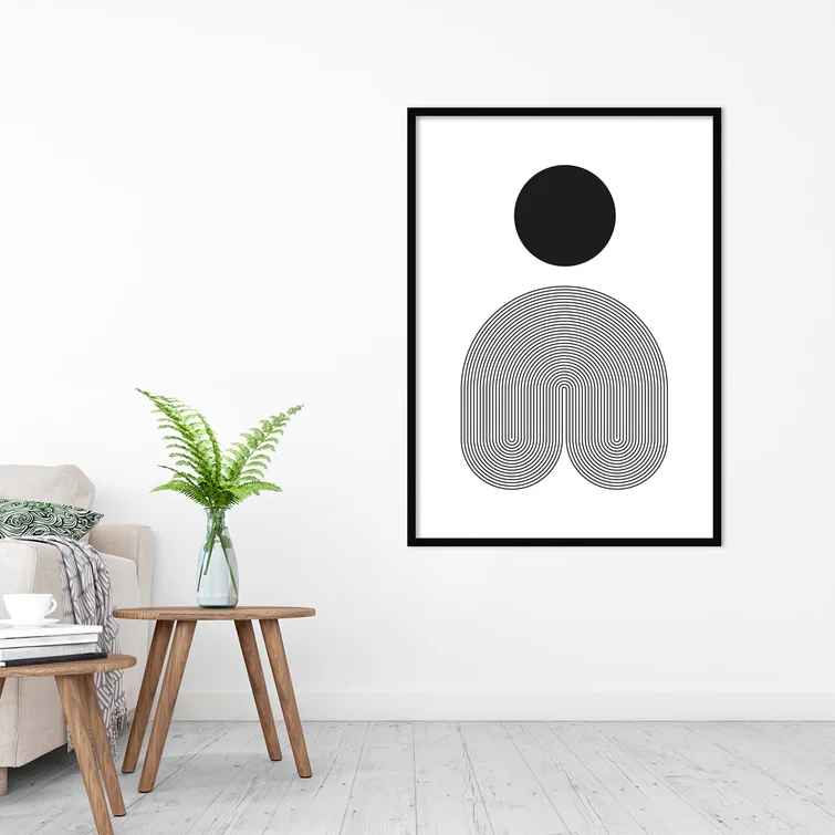 No by Simon West with Frame-42.25"x30.25"