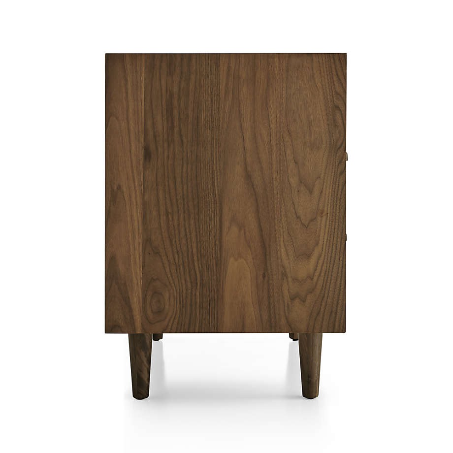 Tate Drawer Midcentury Nightstand with Outlet