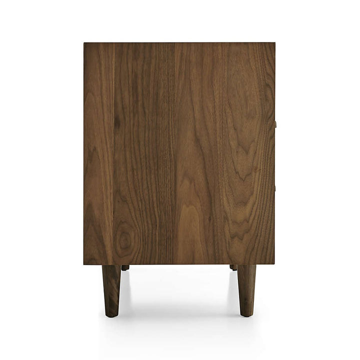 Tate Drawer Midcentury Nightstand with Outlet