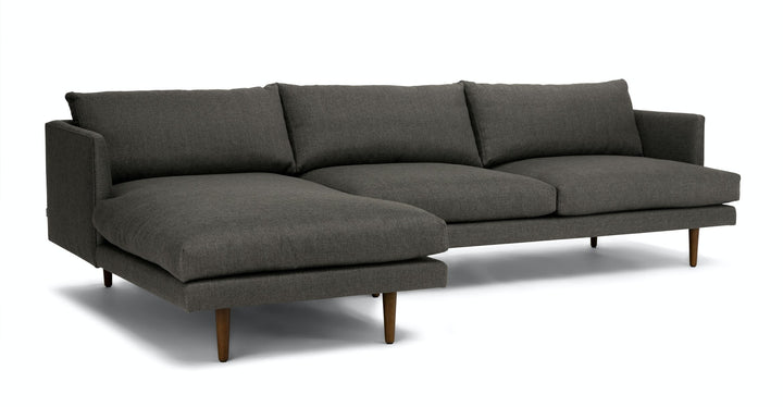 Burrard Graphite Gray Left Sectional Sofa
