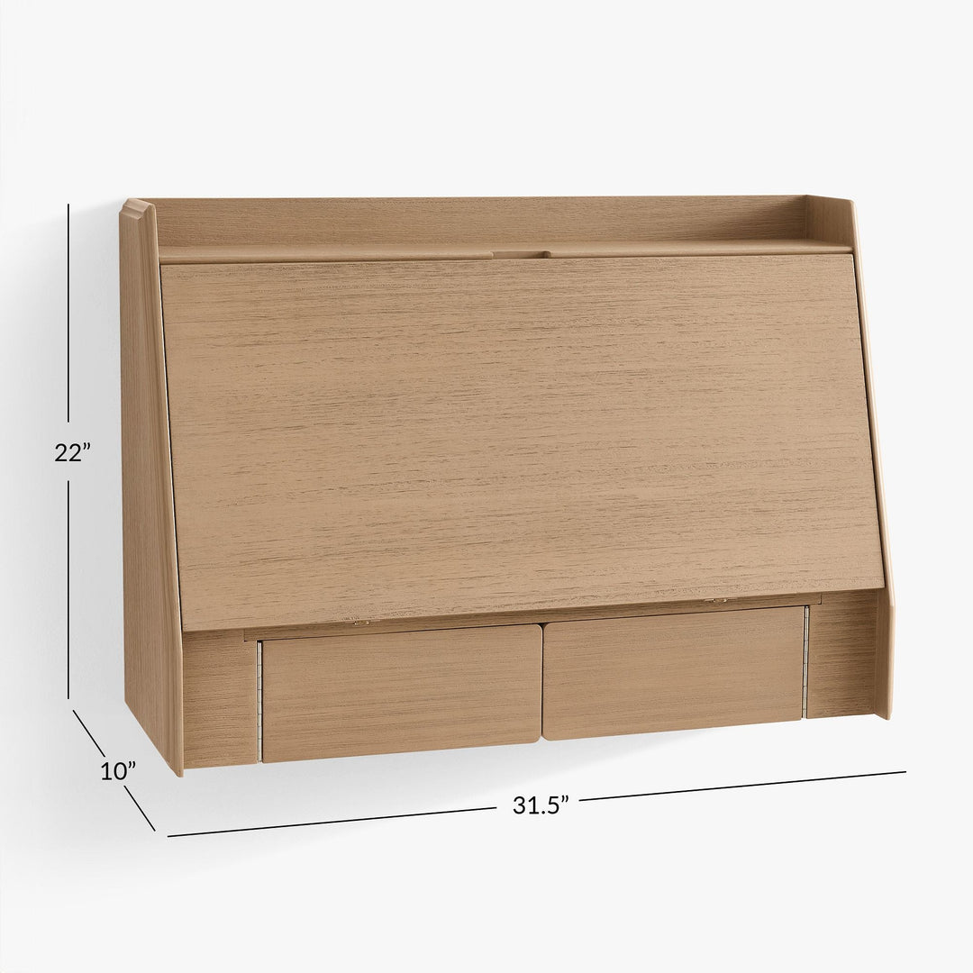 Closed Storage Wall Desk