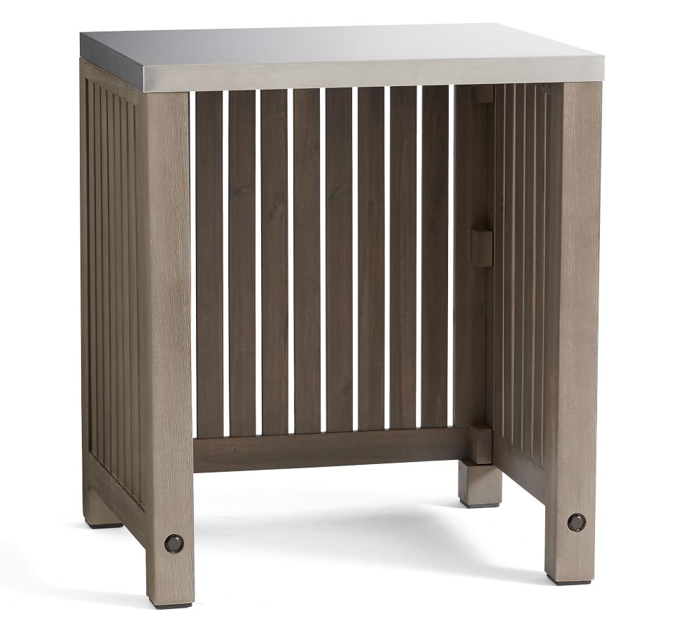Abbott Outdoor Kitchen Acacia Convertable Refrigerator Cabinet