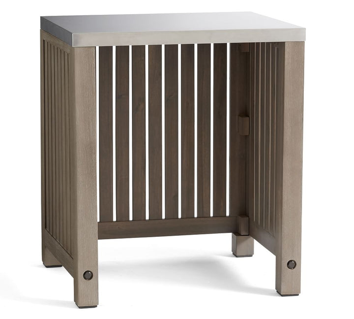 Abbott Outdoor Kitchen Acacia Convertable Refrigerator Cabinet