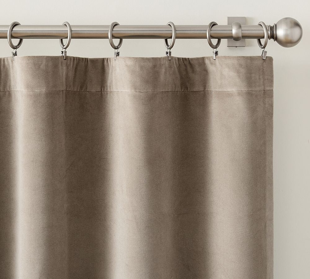 Velvet Twill Blackout Curtain-108"