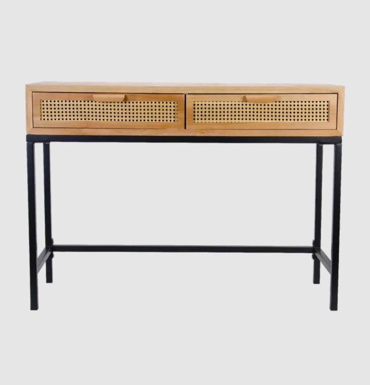 Armands Rustic Console Table with 2 Drawers