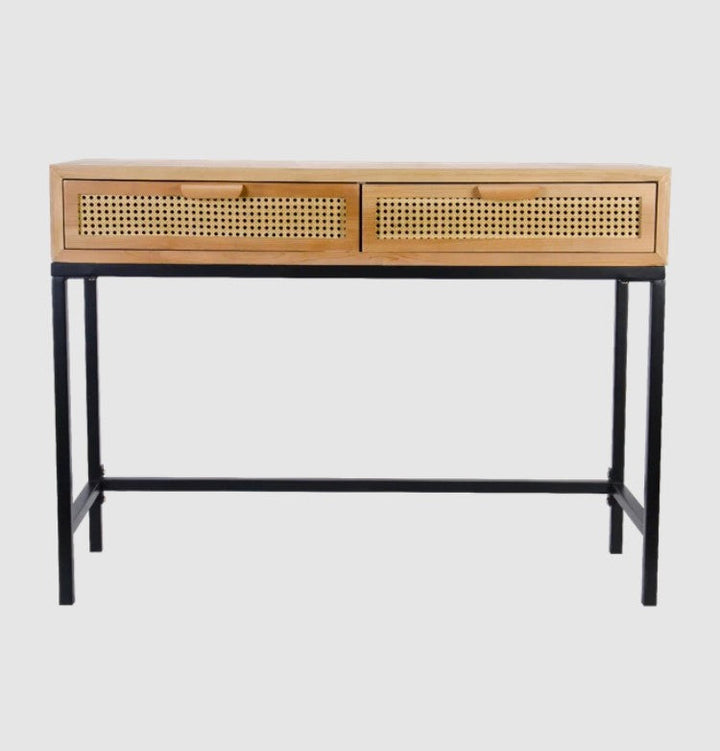 Armands Rustic Console Table with 2 Drawers