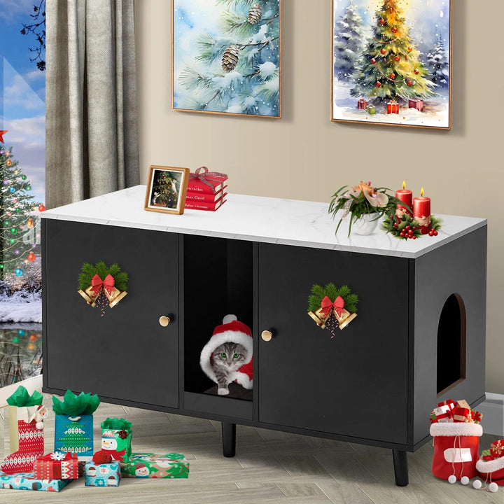 Cat Litter Box Enclosures With Cardboard Cat Cabinet