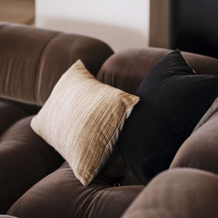 Riviera 22x15 Arcadia Tan Brown Throw Pillow with Feather Insert