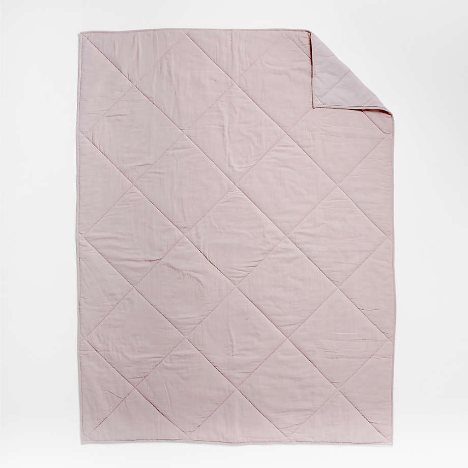 Supersoft Lilac Rose Organic Cotton Gauze Kids Quilt- Queen