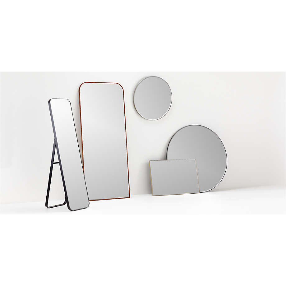 Edge Brass Rounded Rectangle Mirror
