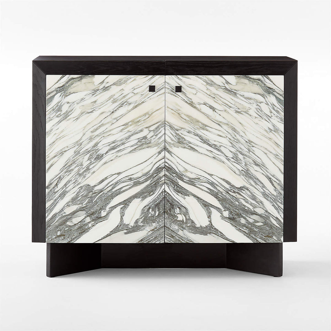 Taos Black Marble Bar Cabinet