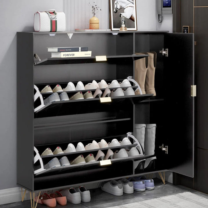 Marable 16 Pair Shoe Storage Cabinet