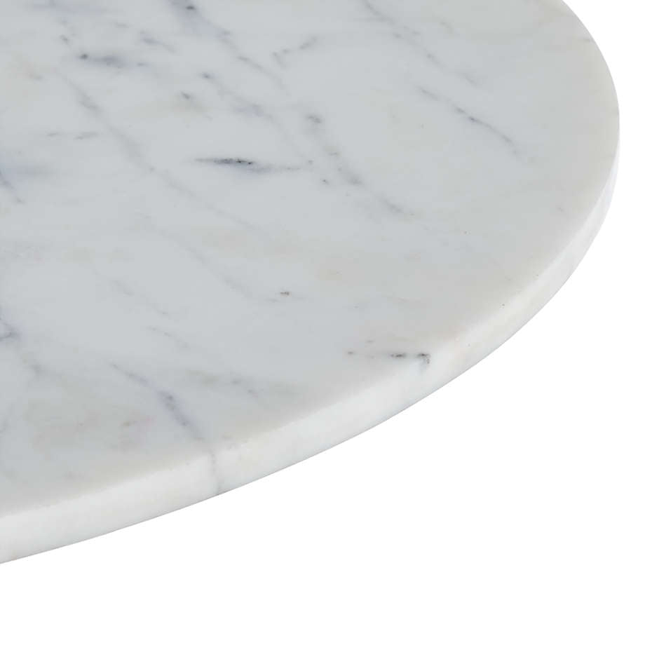 Nero White Marble Accent Table