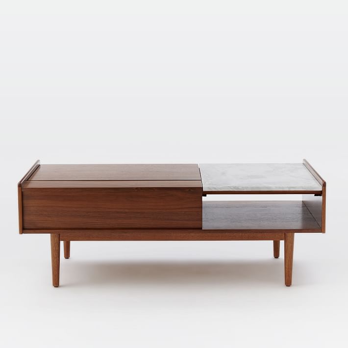 Mid Century Pop Up Storage Coffee Table