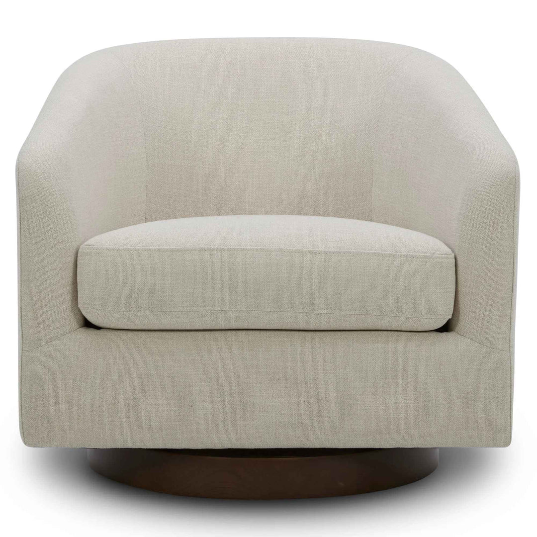 Bennett Upholstered Swivel Barrel Chair
