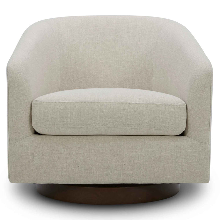 Bennett Upholstered Swivel Barrel Chair