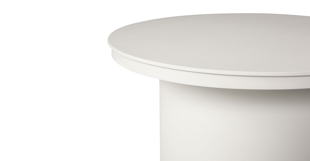 Vardo Oyster White Side Table