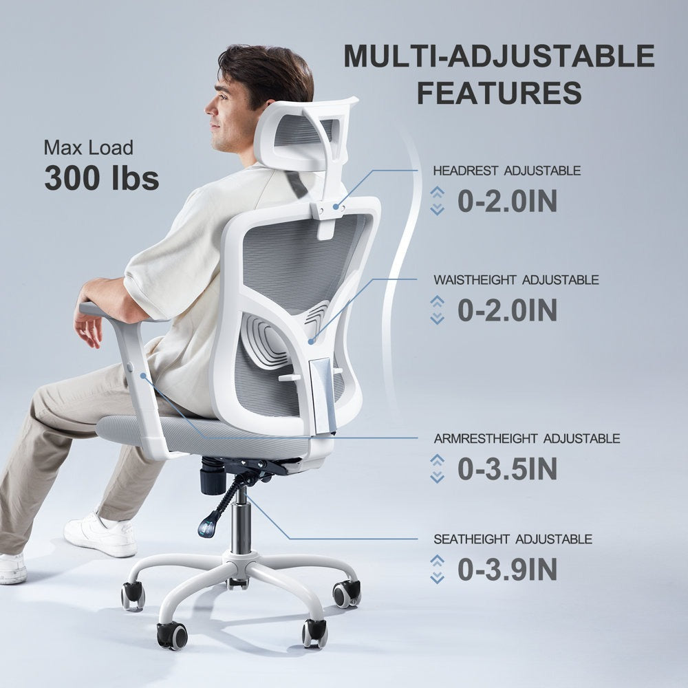 Thurso Polyester Blend Task Chair with Headrest