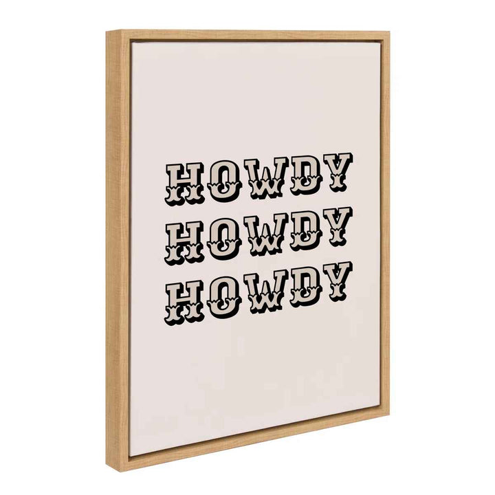 Western Cowboy Framed Canvas Wall Art