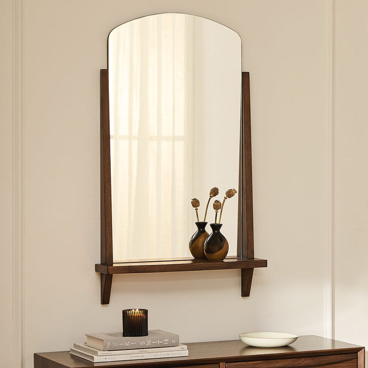 Luras Walnut Wall Mirror