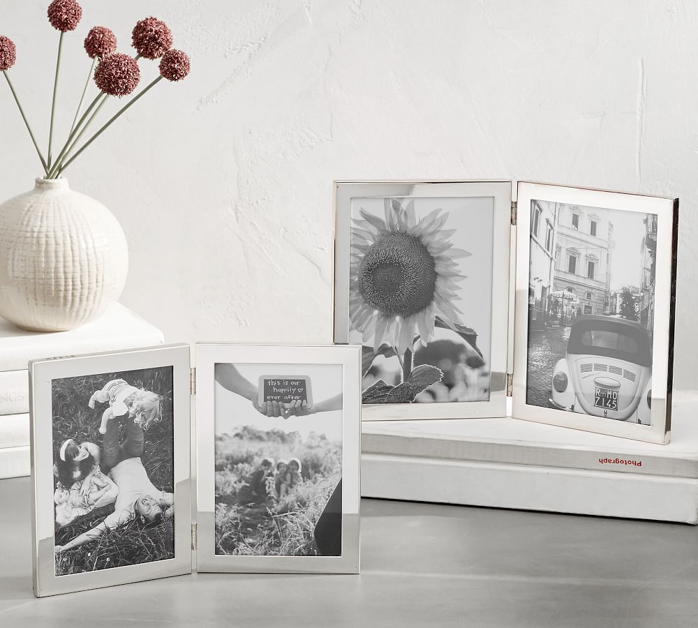 Modern Silver Hinged Frames