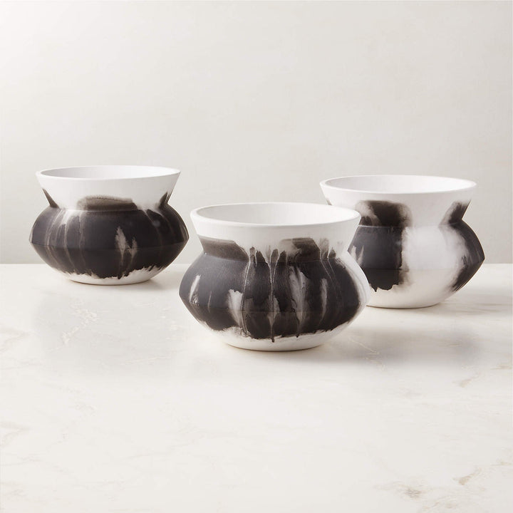 Amphora Black and White Ceramic Vase