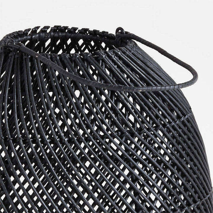 Rota Black Woven Lantern 17
