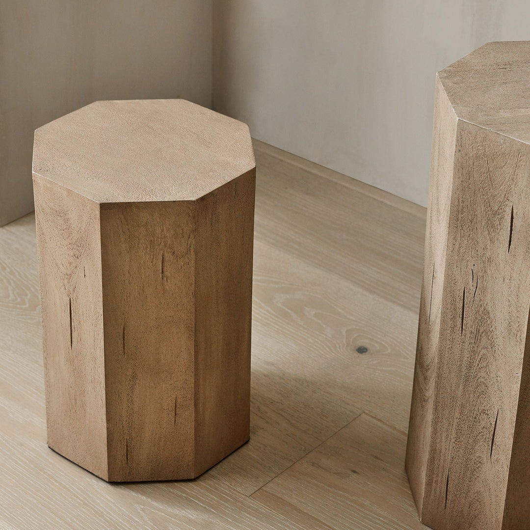 Natural Rustic Wood Plant Stands