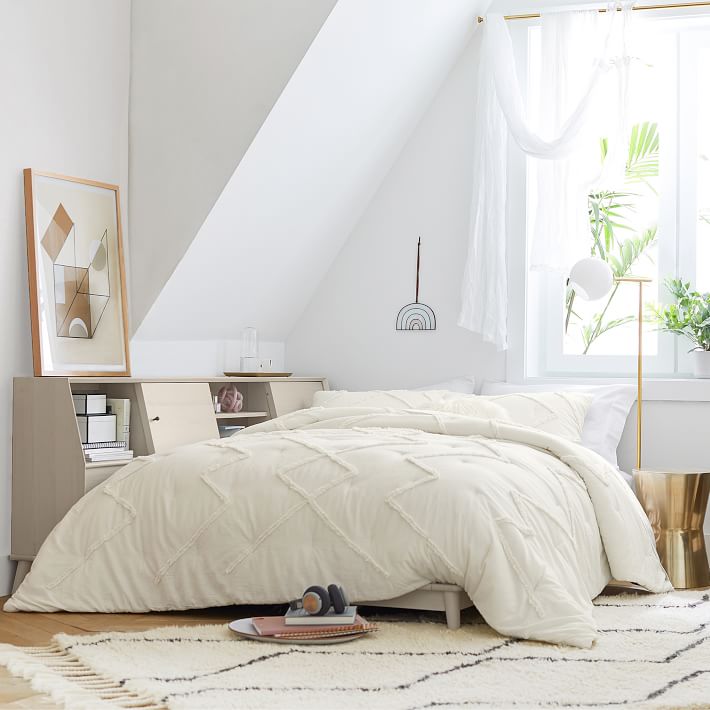 Ashlyn Tufted Organic Duvet Cover Sham No Insert-26"x20"