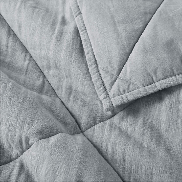 Supersoft Kids Mist Blue Gauze Cotton Quilt-Twin