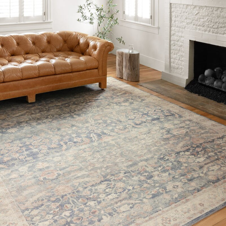 Jacques Oriental Blue Area Rug-7'6''x9'6''
