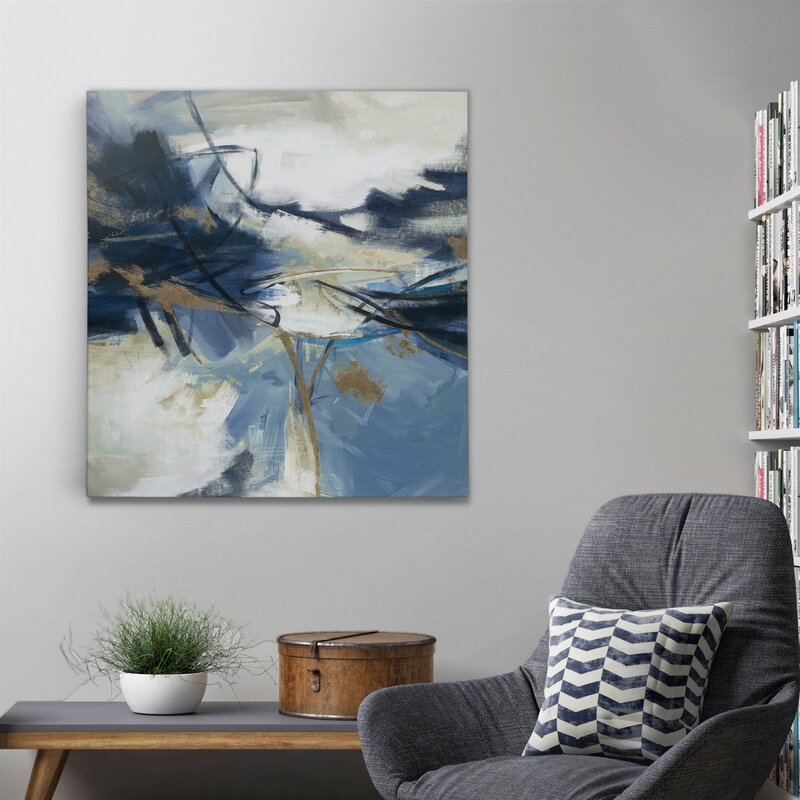 Gold Rush V1 Painting Print on Wrapped Canvas Unframe