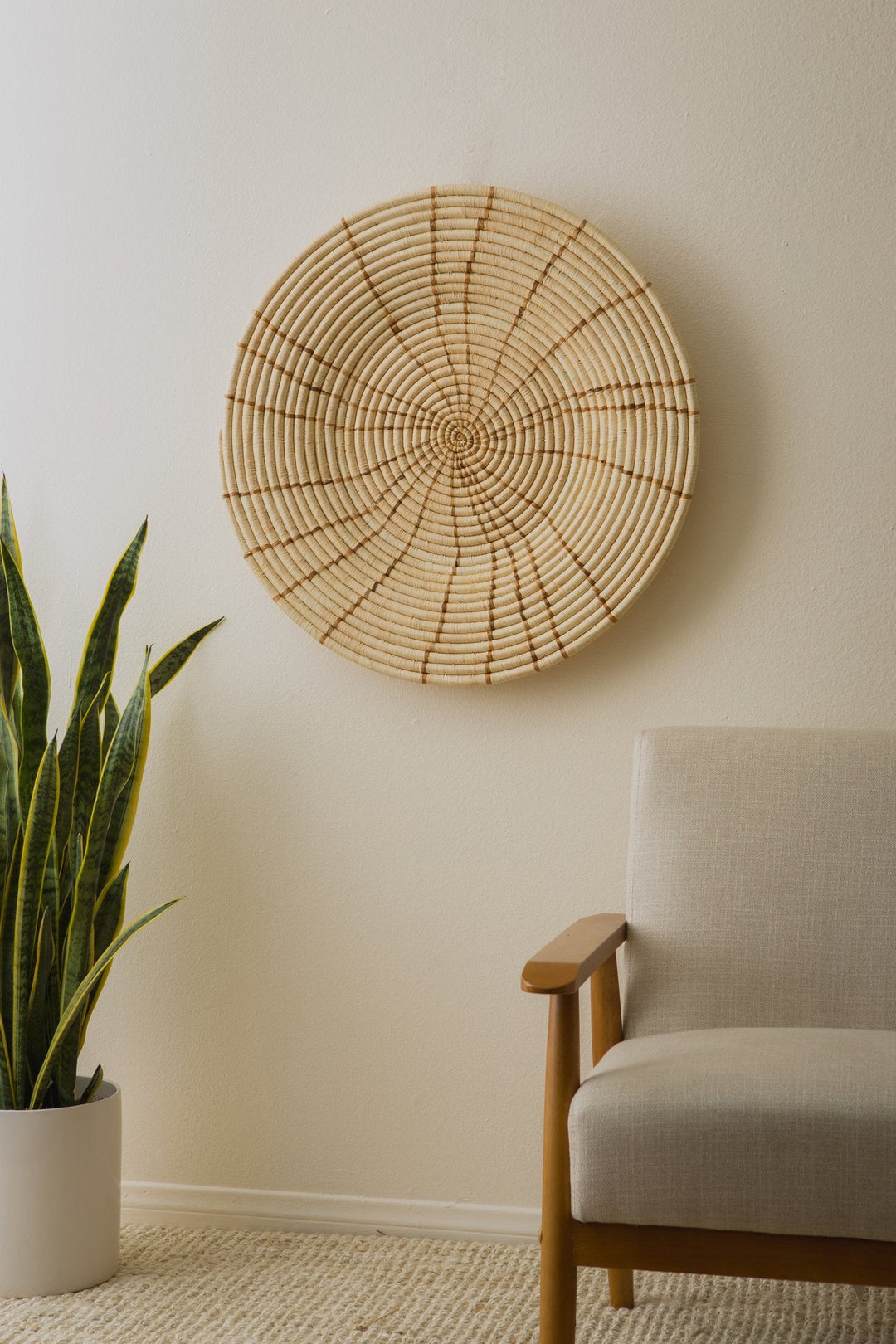 Extra Large Banana Leaf Shujaa Woven Wall Art Plate