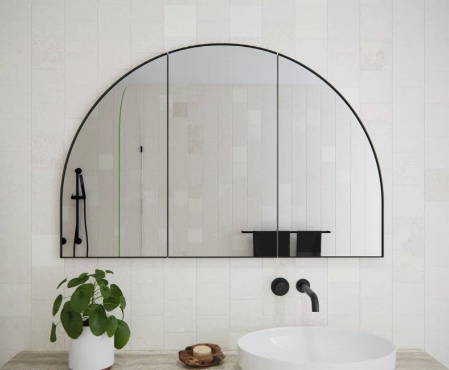 Recessed Framed 3 Doors Medicine Cabinet with 3 shelves