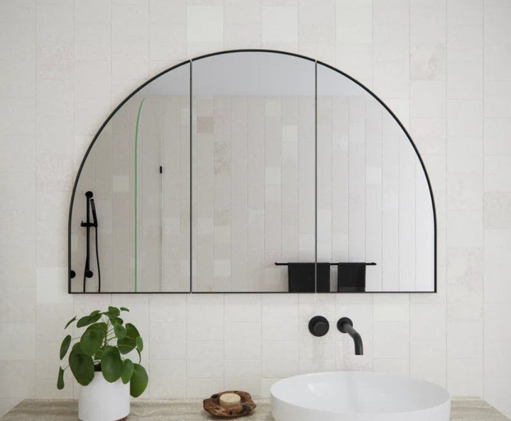 Recessed Framed 3 Doors Medicine Cabinet with 3 shelves