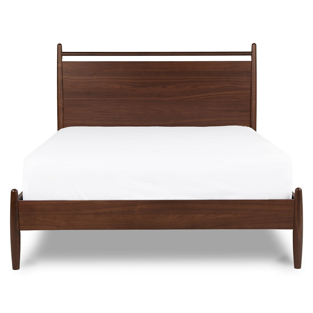 Lenia Panel Walnut Full Bed-Full