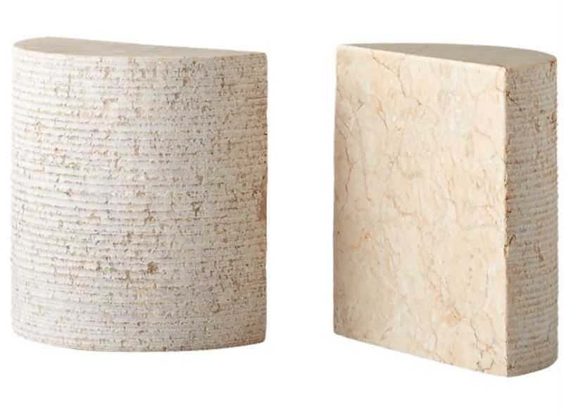 Column Marble Bookends Set of 2