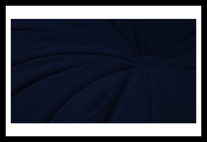 Minka Pleated Round Pillow With Insert 15"x15"