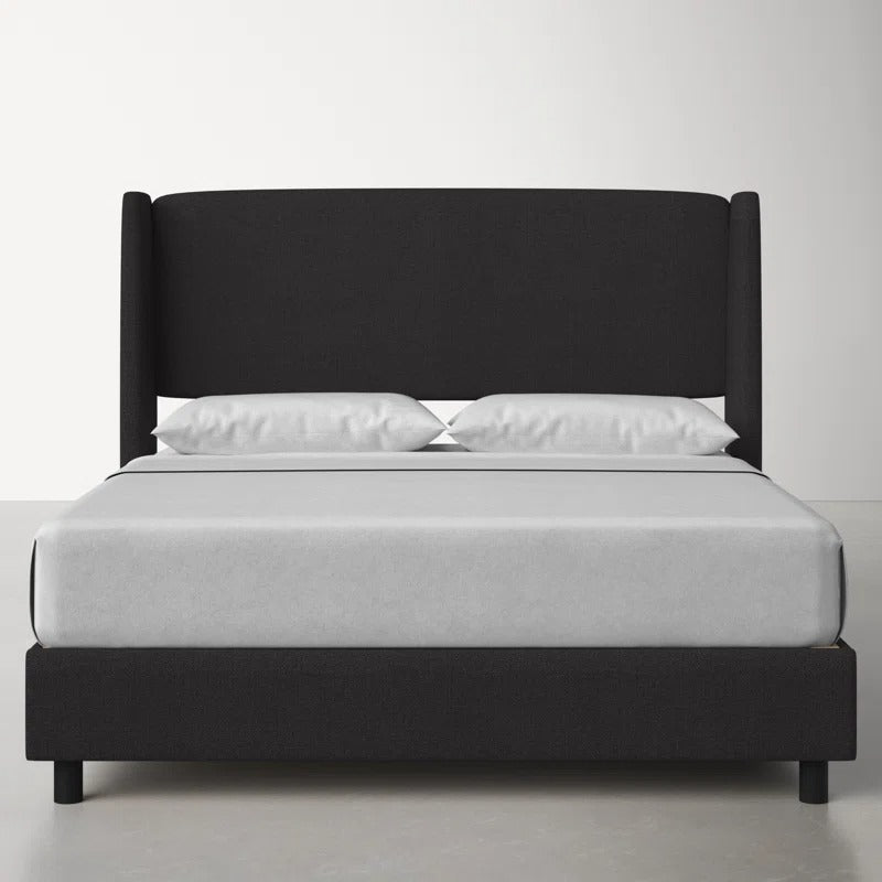 Carey Solid Wood and Upholstered Bed-King