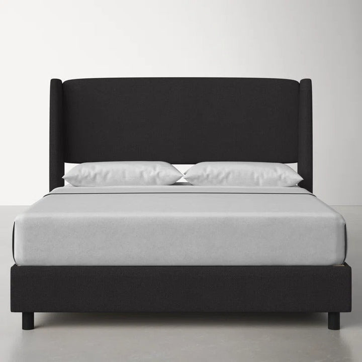 Carey Solid Wood and Upholstered Bed-King