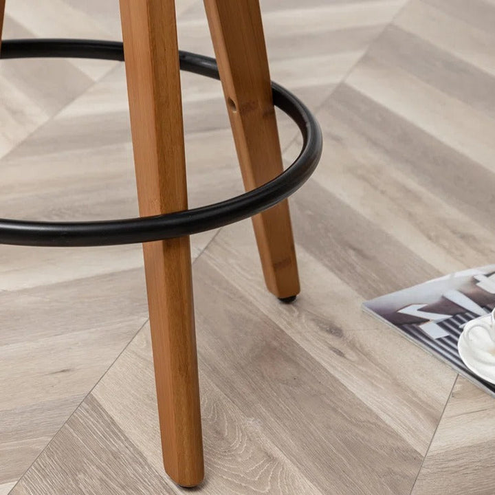 Joeanne Faux Leather Swivel 26 Counter Stool