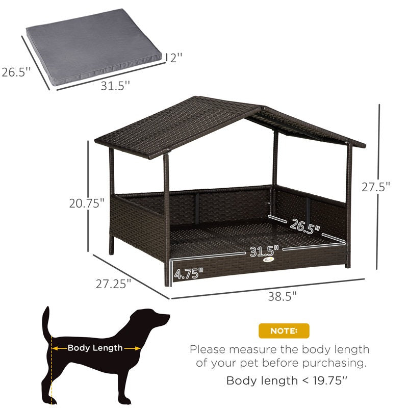 Lininger Wicker Pet Bed